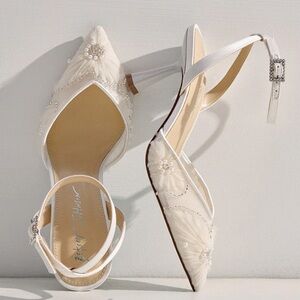 Betsy Johnson Delia Ivory Embellished Heel